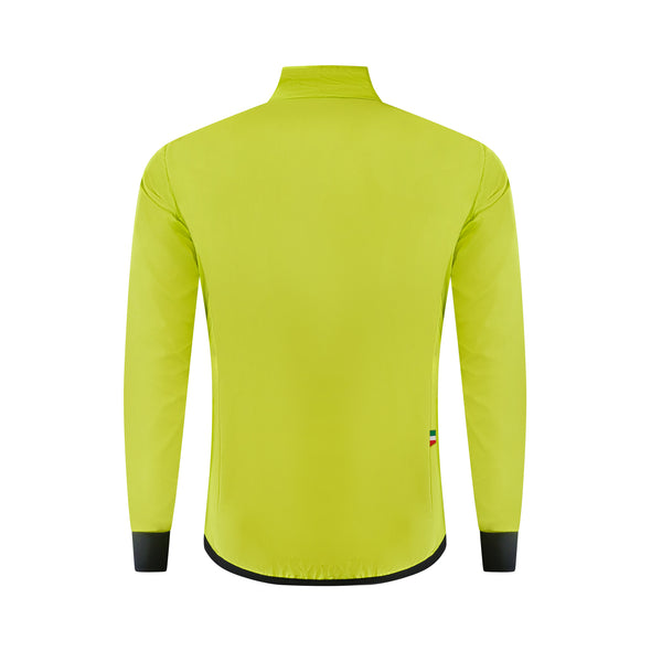 PRIMÓR Brezza High-Vis Lime Fluo Windproof Jacket - Cigala Cycling Retail